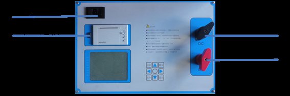 直流斷路器安秒特性測試儀廠家面板介紹