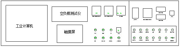 變壓器綜合測試臺面板整體布局圖